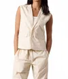 Nsf Grimes Mineral Print Vest In Natural In Neutral