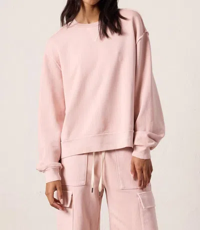 Nsf Hayes Oversized Loop Terry Sweatshirt In Rosy In Pink