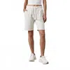 Nsf Jen Drawstring Cut Offs Shorts In Soft White In White