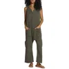NSF JORDY OVERSIZED SACK JUMPSUIT IN ARMY