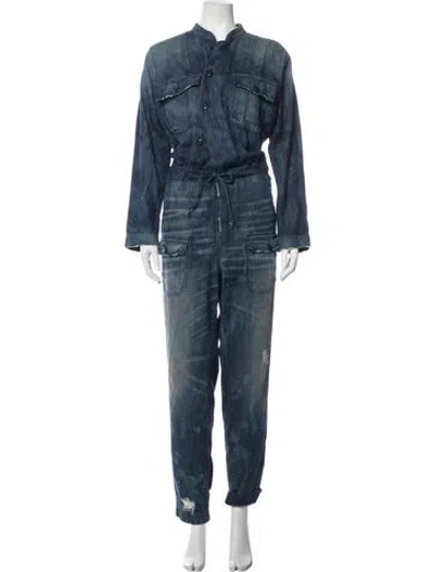 Pre-owned Nsf Jumpsuit In Blue