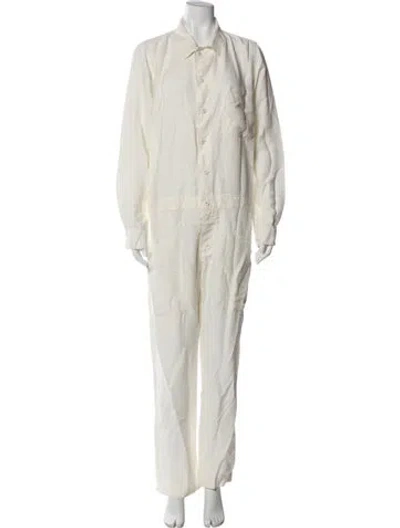 Pre-owned Nsf Jumpsuit In White