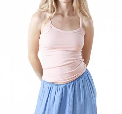 Nsf Kai Fitted Rib Cami Tank In Rosy In Pink