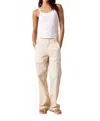 Nsf Kai Fitted Rib Cami Tank Top In Chalk In White