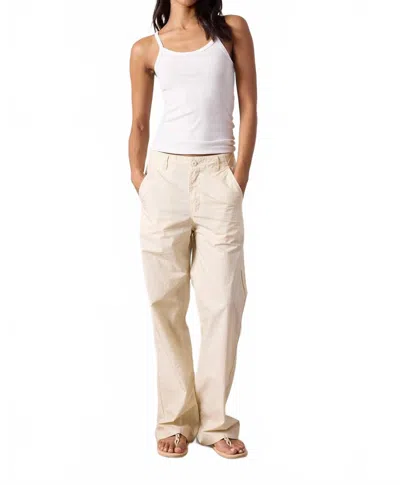 Nsf Kai Fitted Rib Cami Tank Top In Chalk In White