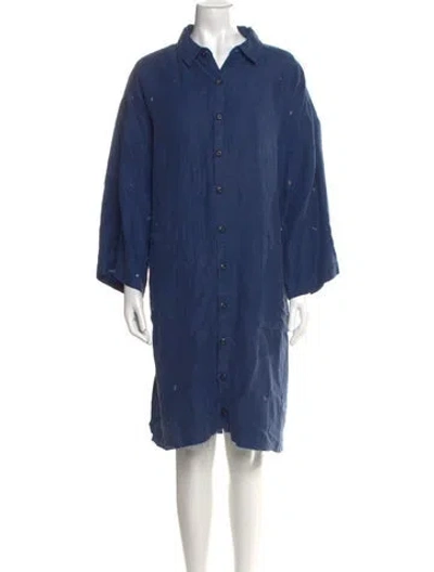 Pre-owned Nsf Knee-length Dress In Blue