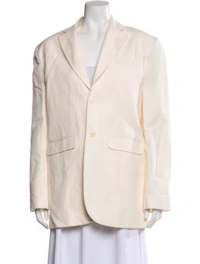 Pre-owned Nsf Linen Blazer In Neutral