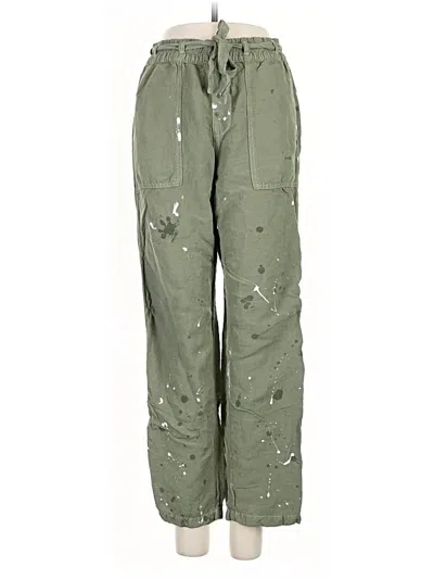 Pre-owned Nsf Linen Pants In Green