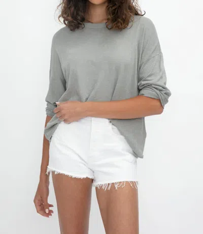 Nsf Loffler Jersey Tee In Pigment Shale In Gray