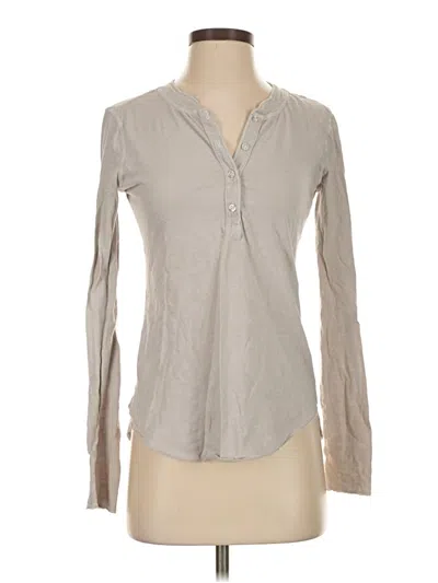 Pre-owned Nsf Long Sleeve Blouse In Gray