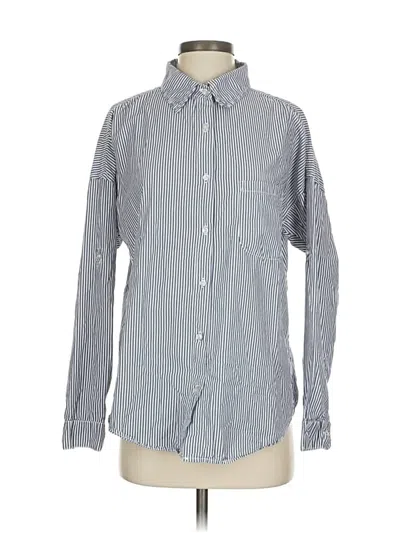 Pre-owned Nsf Long Sleeve Button Down Shirt In Gray