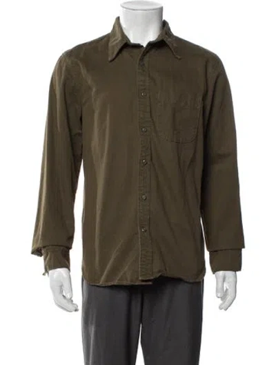 Pre-owned Nsf Long Sleeve Shirt In Green