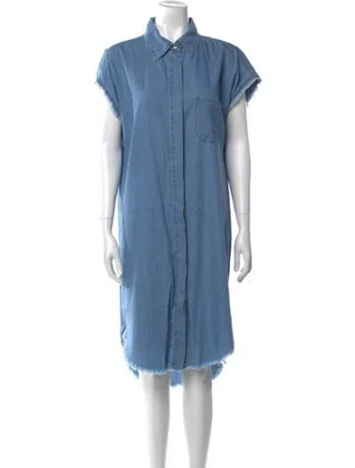 Pre-owned Nsf Midi Length Dress In Blue