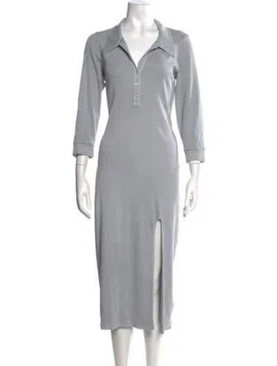 Pre-owned Nsf Midi Length Dress In Grey