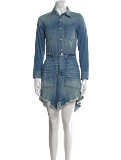 Pre-owned Nsf Mini Dress In Blue