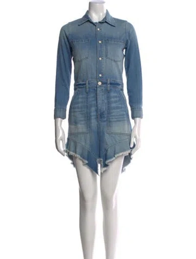 Pre-owned Nsf Mini Dress In Blue