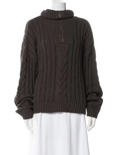 Pre-owned Nsf Mock Neck Sweater In Neutral