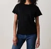 Nsf Moore Slouchy Short Sleeve Crew Tee In Black In Black