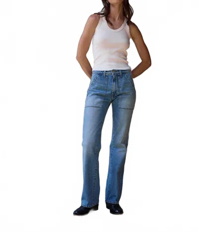 Nsf Nix Mid Rise Paneled Boot Cut Jean In Coastal Wash In Multi