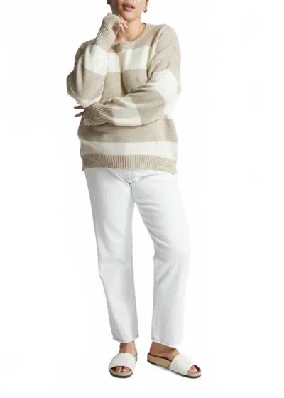 Nsf Nori Super Baggy Jean In Aged In White In Neutral