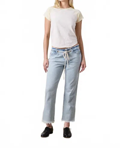Nsf Penny Relaxed Tie-waist Jean In Sunset Wash In Blue