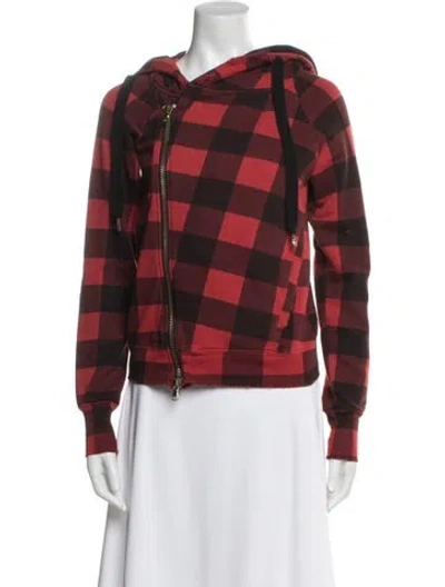 Pre-owned Nsf Plaid Print Biker Jacket In Multi