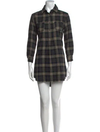 Pre-owned Nsf Plaid Print Mini Dress In Multi