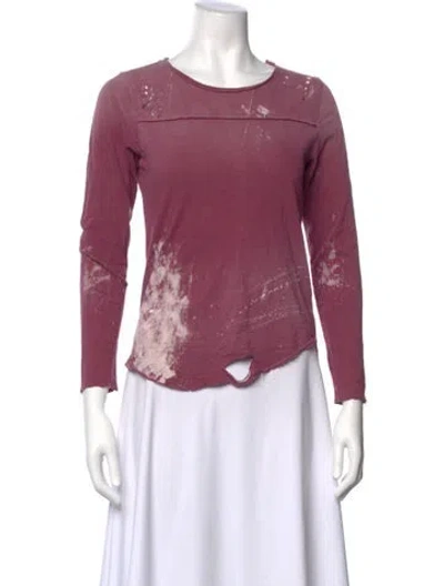 Pre-owned Nsf Printed Crew Neck Sweater W/ Tags In Pink