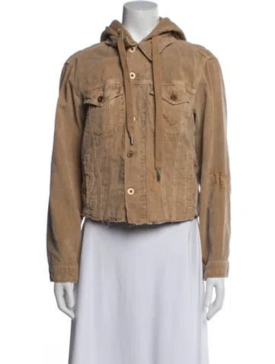 Pre-owned Nsf Printed Jacket In Neutral