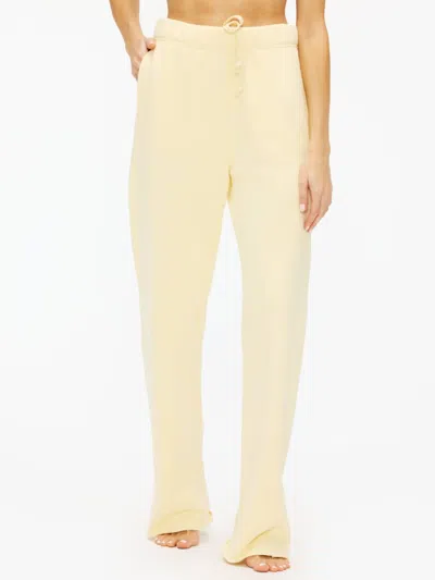 Nsf Rowan Straight Sweatpants In Lemonade In Yellow