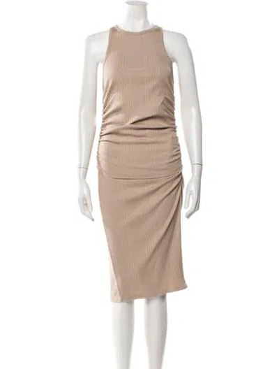 Pre-owned Nsf Ruffle Embellishment Skirt Set In Neutral