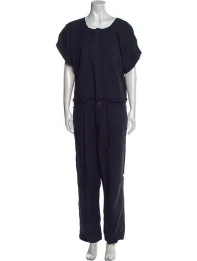 Pre-owned Nsf Scoop Neck Jumpsuit In Blue