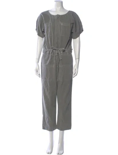 Pre-owned Nsf Scoop Neck Jumpsuit In Gray