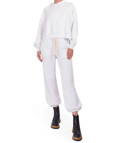 Nsf Shane Billow French Terry Sweatpant In White