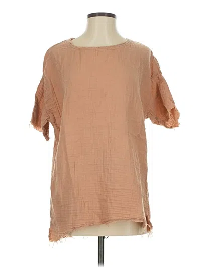 Pre-owned Nsf Short Sleeve Blouse In Brown