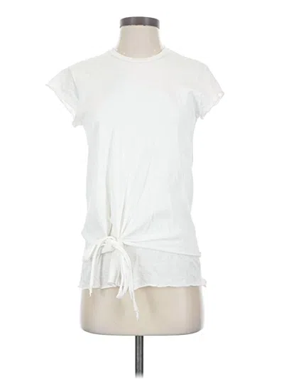 Pre-owned Nsf Short Sleeve Top Ivory Crew Neck Tops