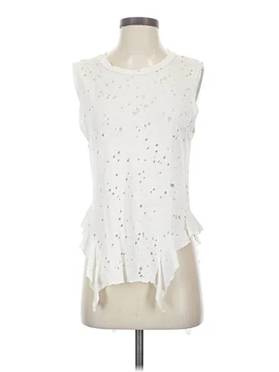 Pre-owned Nsf Sleeveless Blouse In White