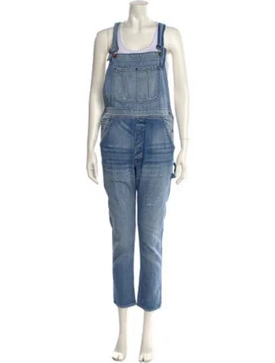 Pre-owned Nsf Square Neckline Jumpsuit In Blue