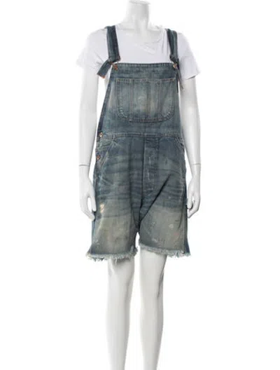 Pre-owned Nsf Square Neckline Overalls In Blue