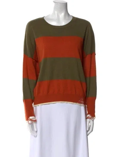 Pre-owned Nsf Striped Crew Neck Sweater In Multi
