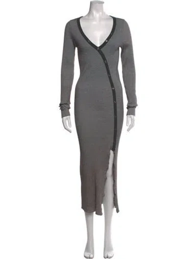 Pre-owned Nsf Striped Long Dress In Multicolor