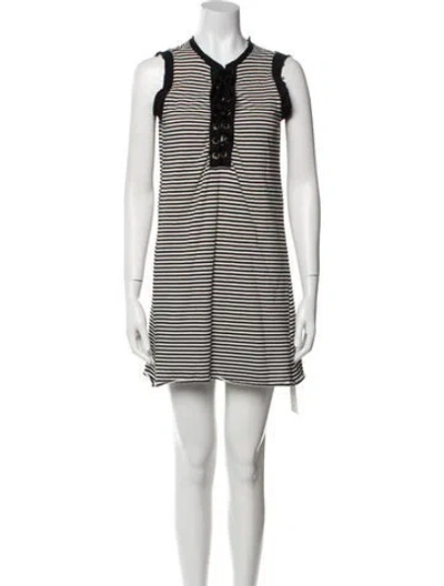 Pre-owned Nsf Striped Mini Dress