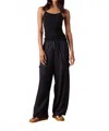 Nsf Sydney Wide Leg Drawstring Pants In Black In Black