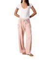 Nsf Sydney Wide Leg Drawstring Pants In Rosy In Multi