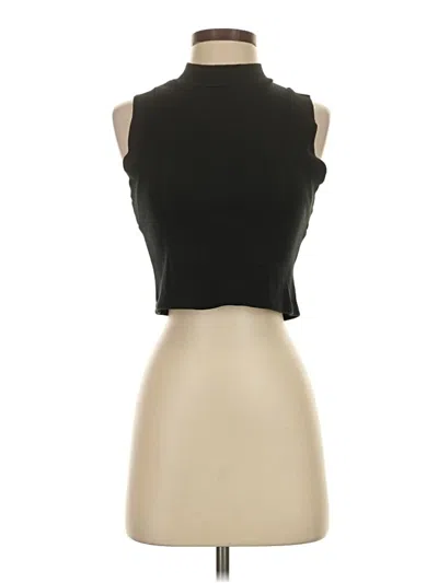 Pre-owned Nsf Tank Top Black Strapless Neckline Tops