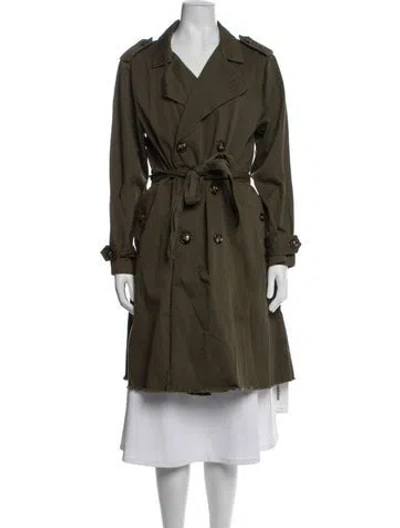 Pre-owned Nsf Trench Coat In Green