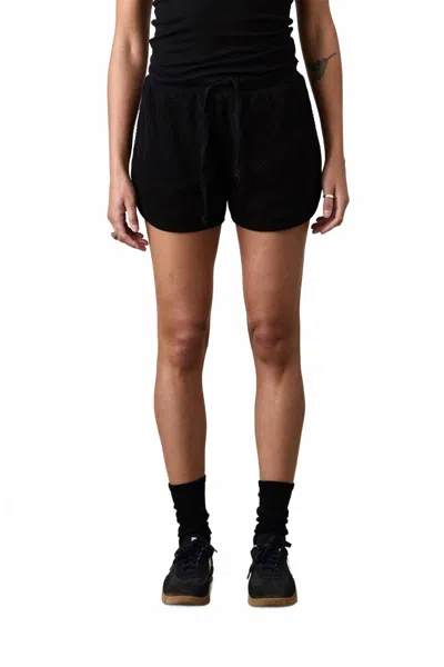 Nsf Tucker Jersey Lined Mesh Short In Black