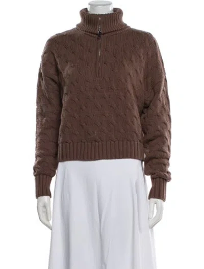Pre-owned Nsf Turtleneck Sweater In Brown