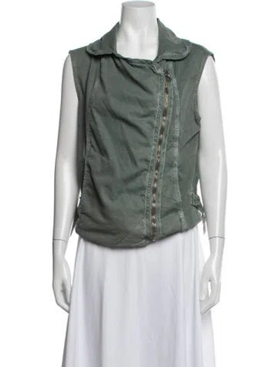Pre-owned Nsf Vest In Green