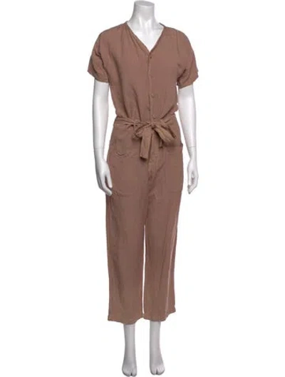 Pre-owned Nsf V-neck Jumpsuit In Pink